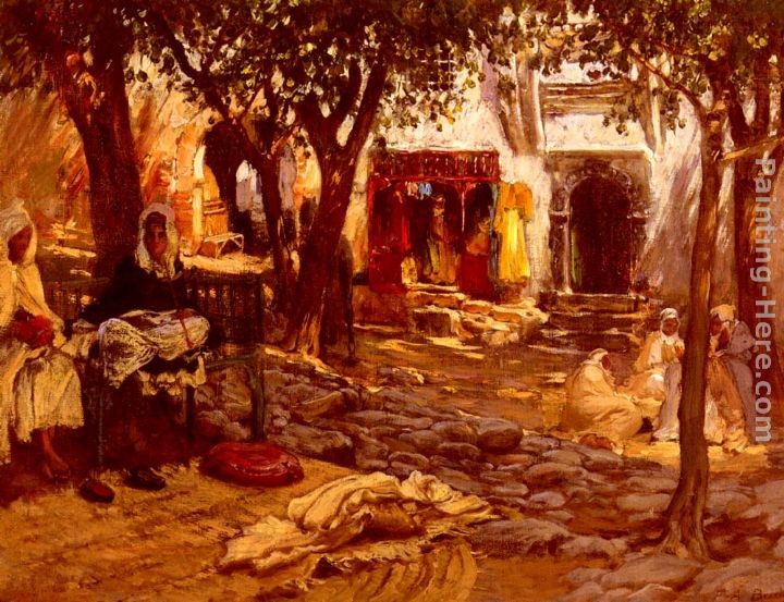 Frederick Arthur Bridgman An Eastern Courtyard